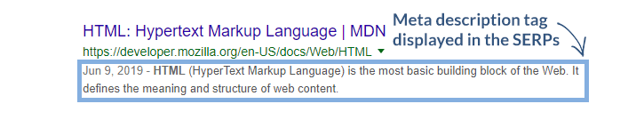 Meta Description Tag